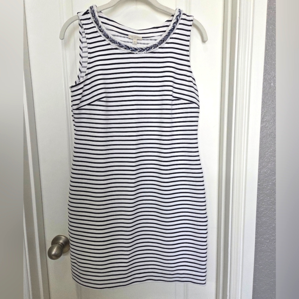 Talbots 2P Sleeveless Striped Jersey Knit Shift Dress. Vacation!!